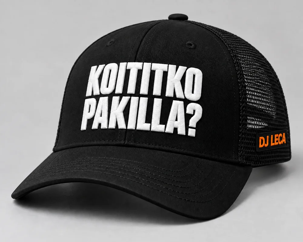 Koititko pakilla? – Lippis, suunnittelukuva